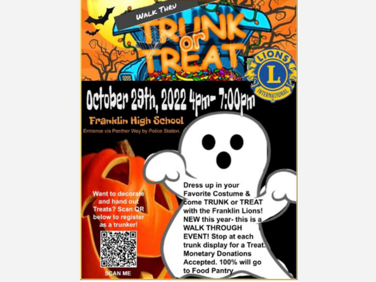 Lions to Sponsor Trunk or Treat Franklin Observer