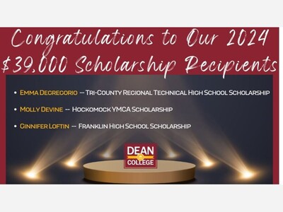Dean Awards Three $39k Scholarships to Area Highschoolers