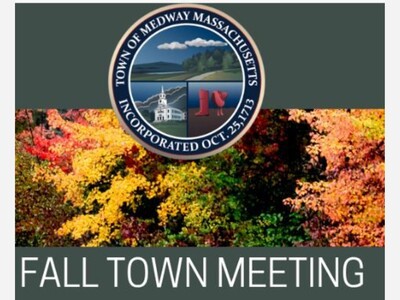 Medway Sets Fall Town Meeting for Nov. 10