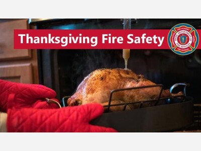Put Fire Safety on the Menu this Thanksgiving, State Fire Marshal Says