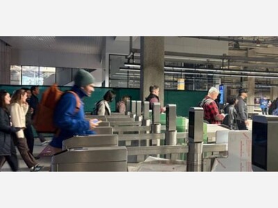 Fare Gates Go Live at South Station