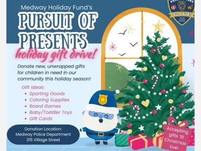 Medway Police Help with  Pursuit of Presents'