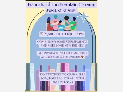 Franklin LIbrary 'Friends' Plans Social for Mar. 10