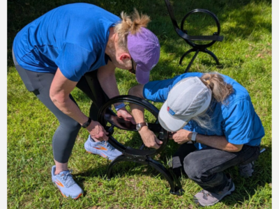 Rail Trail Committee Celebrates New Benches