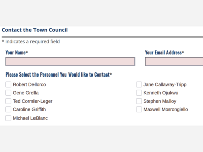 Town Council to Meet, Hear From State Legislators Weds. PM