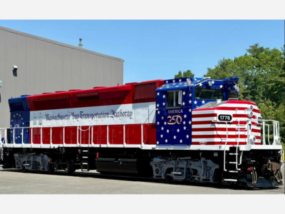 MBTA's America 250 Locomotive to Visit Franklin Sat. 9/26