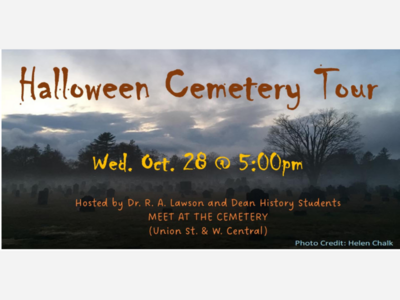 Dean-Franklin Cemetery Tour Returns Just Before Halloween