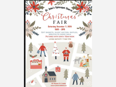 St. John’s Christmas Fair set for December 5 th