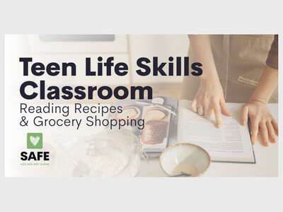 Teen Life Skills Class: Reading Recipes & Grocery Shopping 