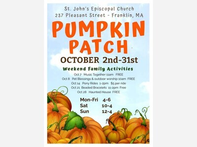 Pumpkin Patch, Oct. 2 - 31